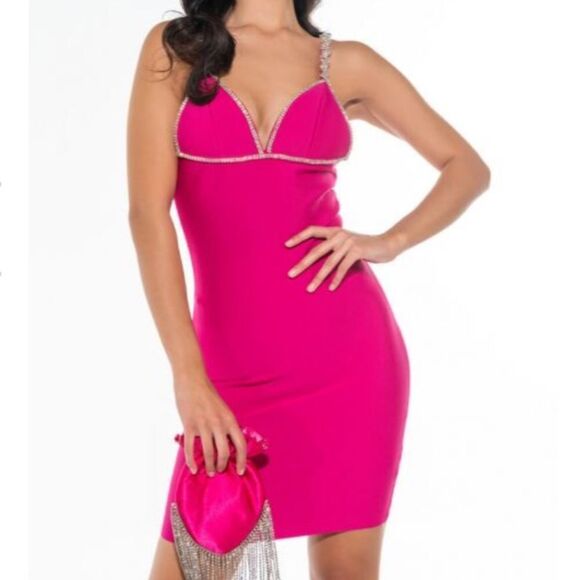 NWT Akira Rhinestone Dress (size Medium) - Picture 10 of 11